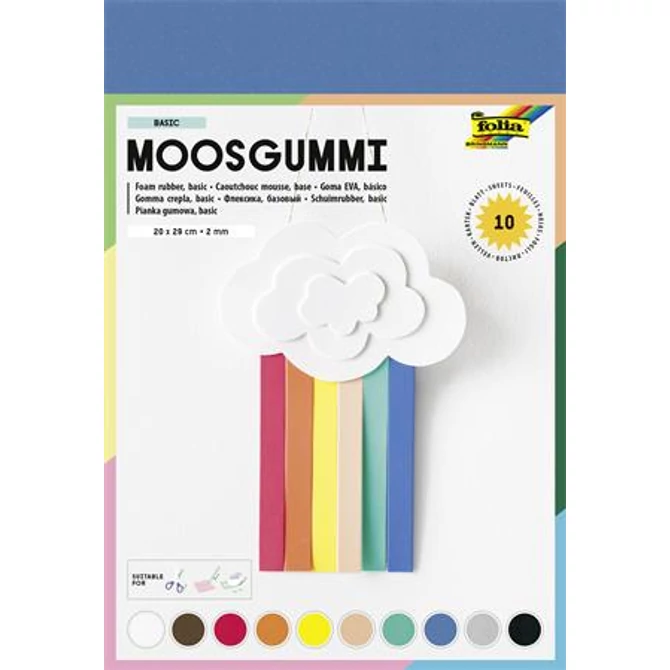 Moosgumi, 20x29 cm, 10 lap, FOLIA 