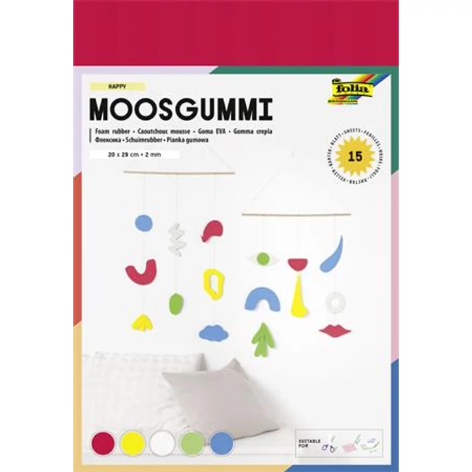 Moosgumi, 20x29 cm, 15 lap, FOLIA 