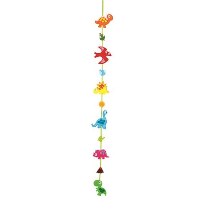 Kreatív mini filc varrókészlet, girland, FOLIA, dinoszaurusz