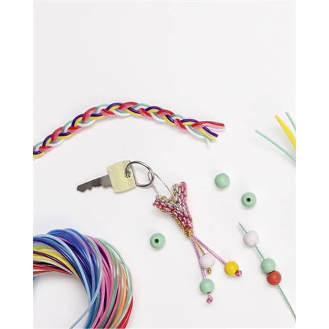 Kreatív fonal, 100 cm, 100 db, FOLIA, „Basic Mix”, vegyes színek