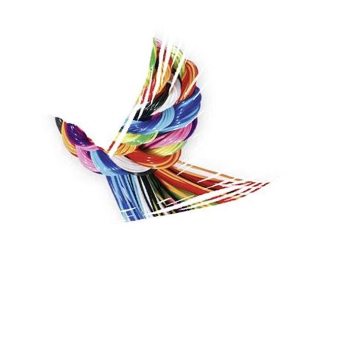 Kreatív fonal, 100 cm, 100 db, FOLIA, „Basic Mix”, vegyes színek