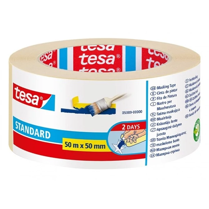 Festő- és mázolószalag, 50 mm x 50 m, TESA 