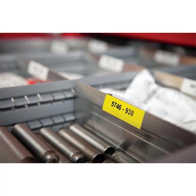 Feliratozógép szalag, vinil, 12 mm x 5,5 m, DYMO 