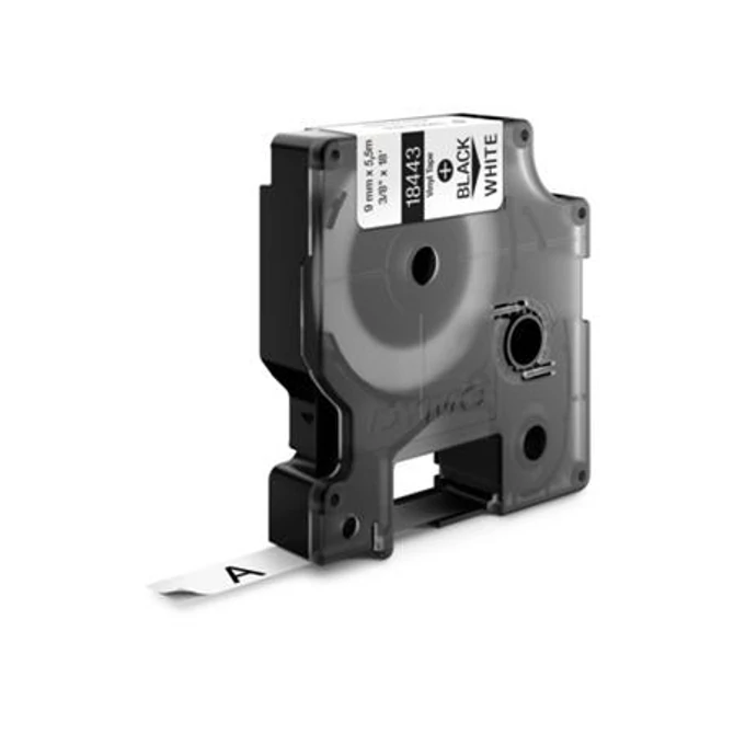 Feliratozógép szalag, vinil, 9 mm x 5,5 m, DYMO 