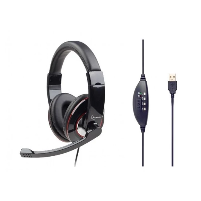 Gembird MHS-U-001 Headset Glossy Black