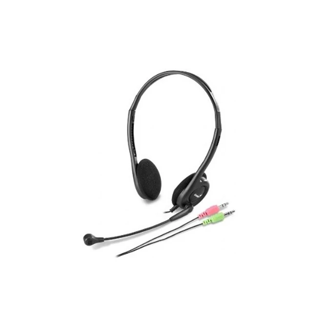 Genius HS-200C jack fekete headset