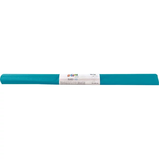 Krepp-papír, 50x200 cm, COOL BY VICTORIA, kék