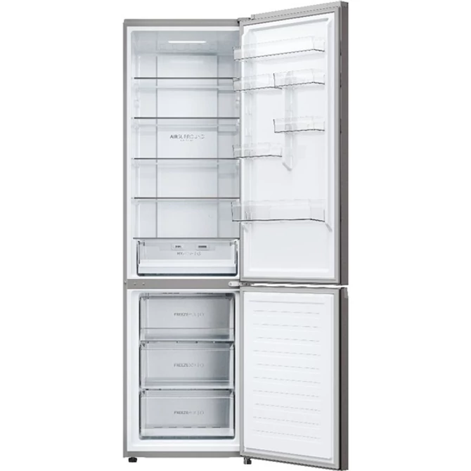 Haier HDPW3620DNPD sötét inox alulfagyasztós hűtőszekrény