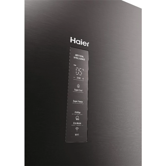 Haier HDPW3620DNPD sötét inox alulfagyasztós hűtőszekrény