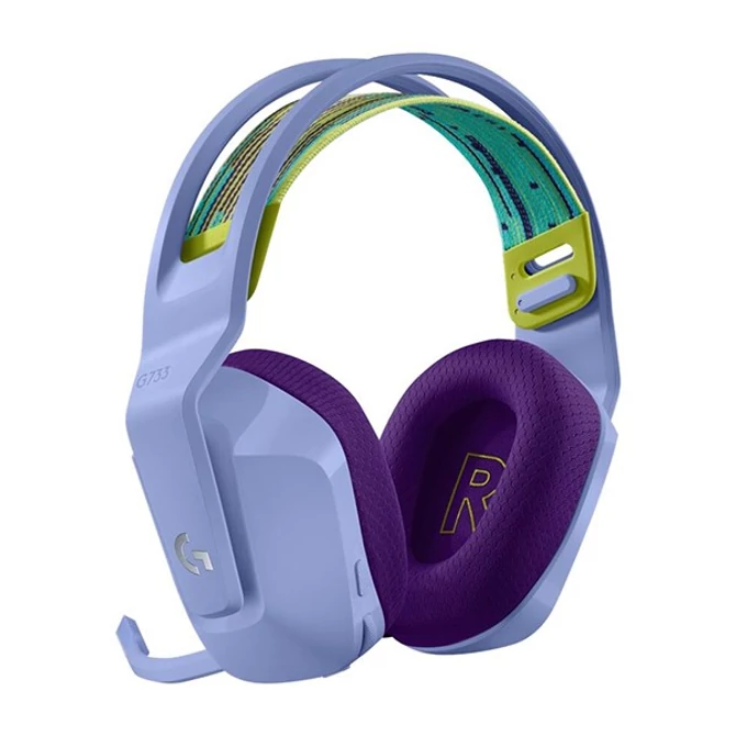 Logitech G733 Lightspeed Wireless RGB lila gamer headset