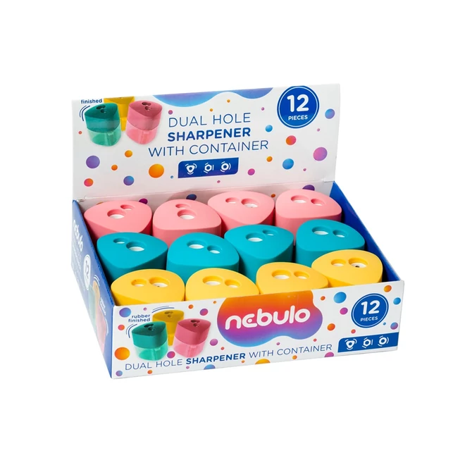 Hegyező, kétlyukú, tartályos, NEBULO, vegyes színek