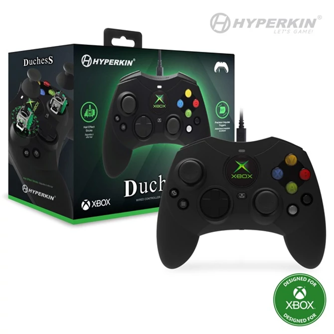 Hyperkin M01618-BK Duchess Xbox Series|One/Windows 11|10 Xbox liszenszelt vezetékes fekete kontroller