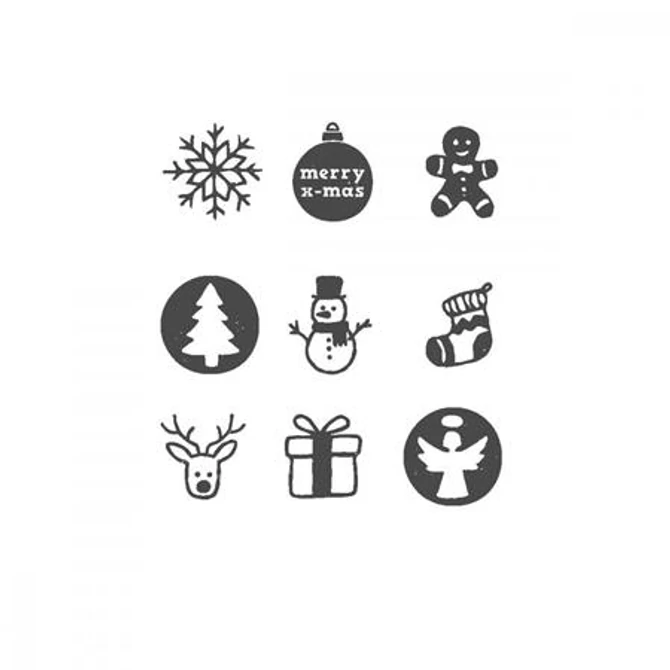 Bélyegző, kirakós, 10 motívummal, 