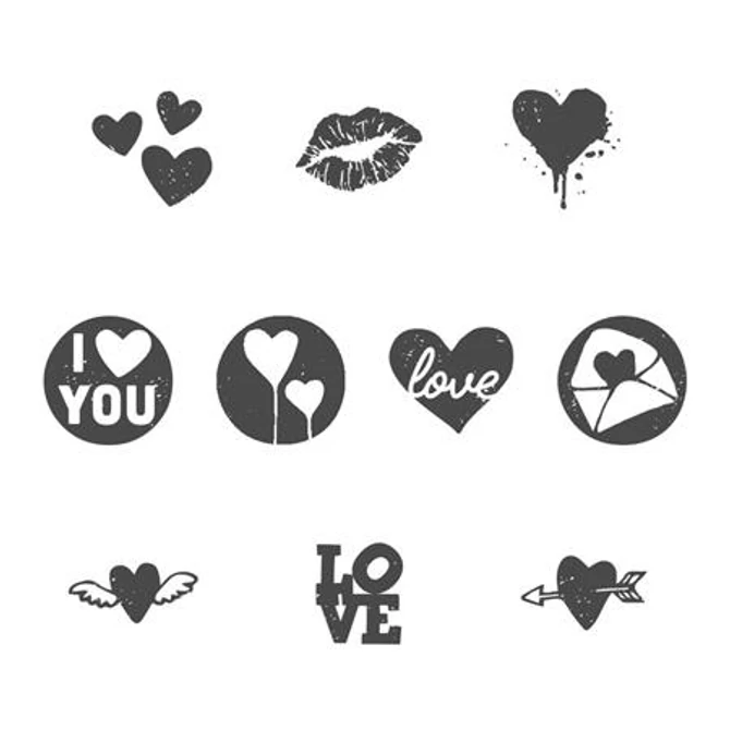 Bélyegző, kirakós, 10 motívummal, 