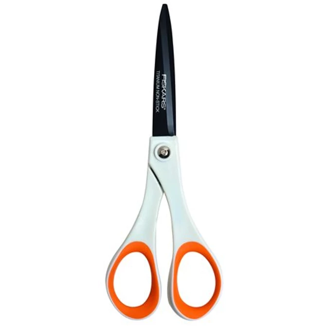Olló, általános, tapadásmentes, 18 cm, FISKARS 