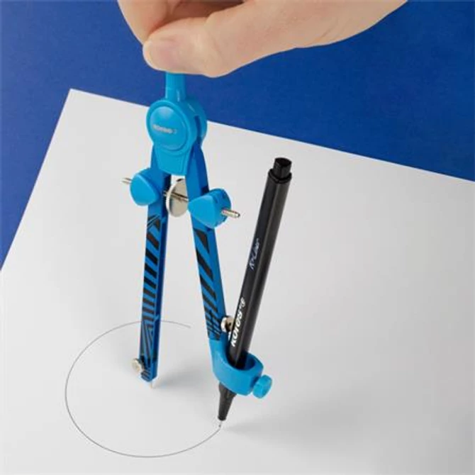 Körző készlet, precíziós, 3 darabos, KORES 