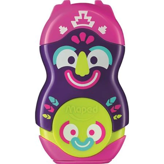 Hegyező és radír, egylyukú, tartályos, MAPED 