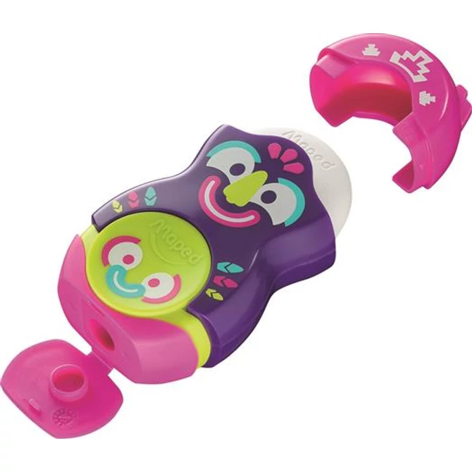 Hegyező és radír, egylyukú, tartályos, MAPED 