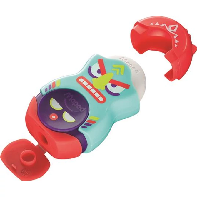 Hegyező és radír, egylyukú, tartályos, MAPED 