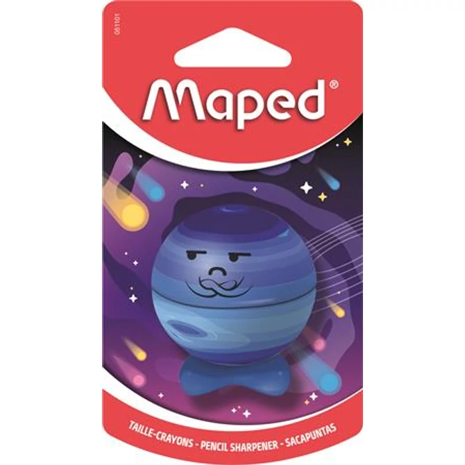 Hegyező, egylyukú, tartályos, MAPED „Planet”, bolygók, vegyes minták