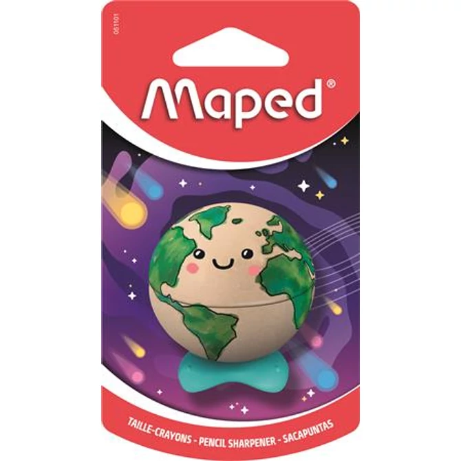 Hegyező, egylyukú, tartályos, MAPED „Planet”, bolygók, vegyes minták