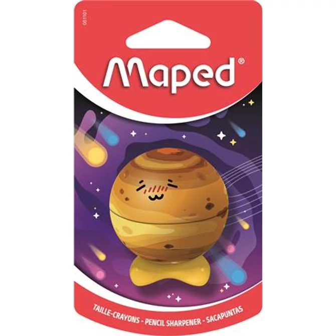 Hegyező, egylyukú, tartályos, MAPED „Planet”, bolygók, vegyes minták