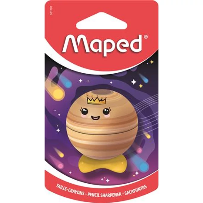 Hegyező, egylyukú, tartályos, MAPED „Planet”, bolygók, vegyes minták