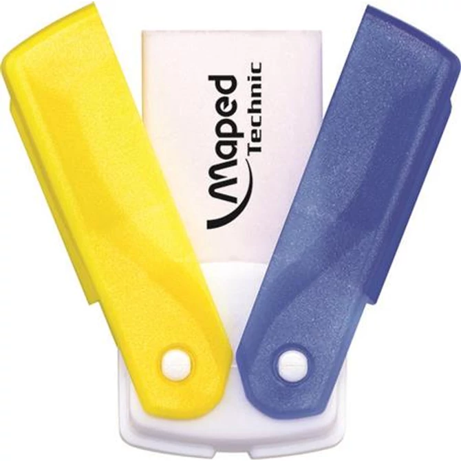 Radír, műanyagtokos, MAPED 