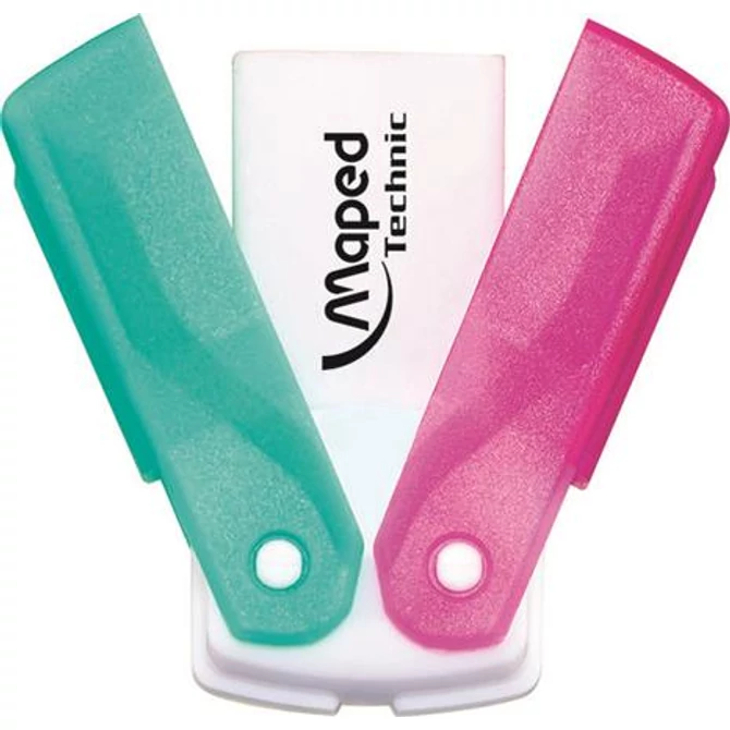 Radír, műanyagtokos, MAPED 