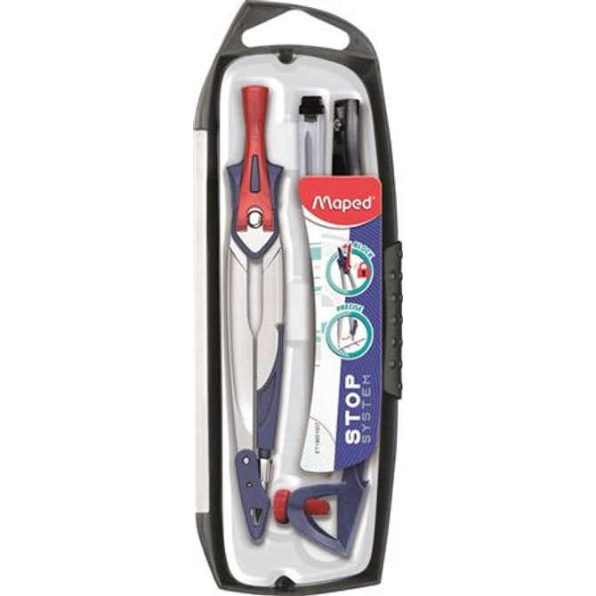 Körző készlet, rögzíthető lábakkal, 5 darabos, MAPED 