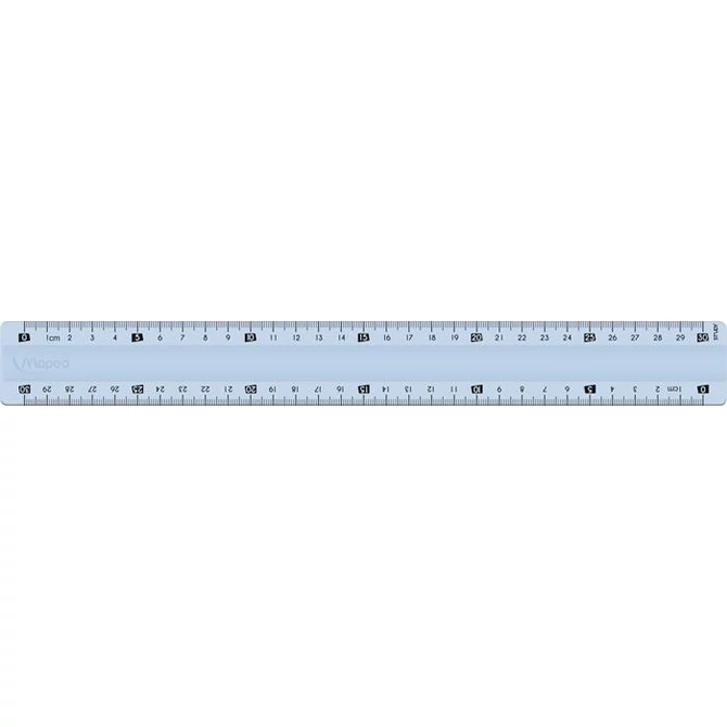 Vonalzó, műanyag, törhetetlen, 30 cm, MAPED 