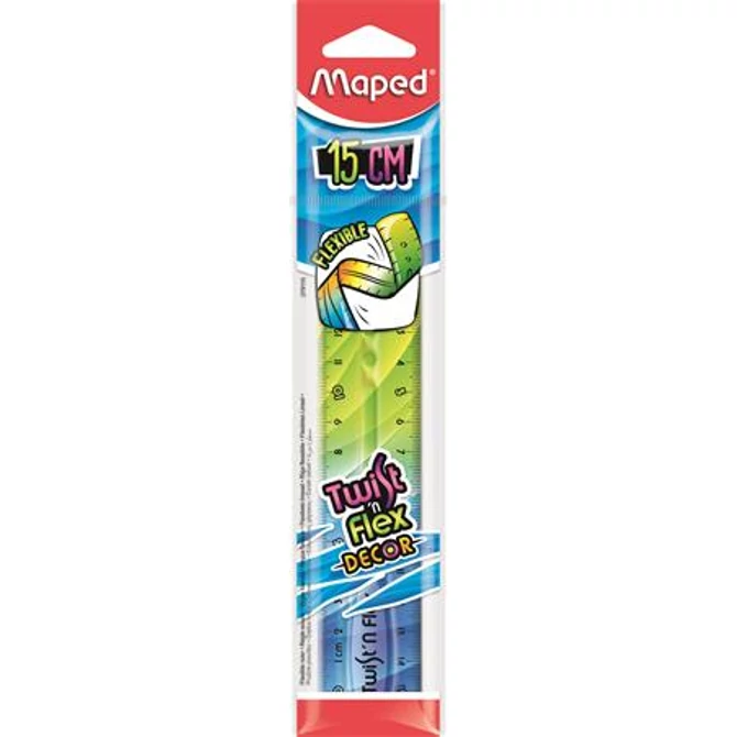 Vonalzó, műanyag, 15 cm, MAPED 