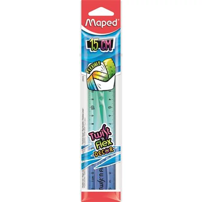 Vonalzó, műanyag, 15 cm, MAPED 