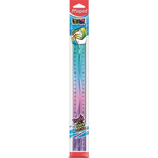 Vonalzó, műanyag, 30 cm, MAPED 