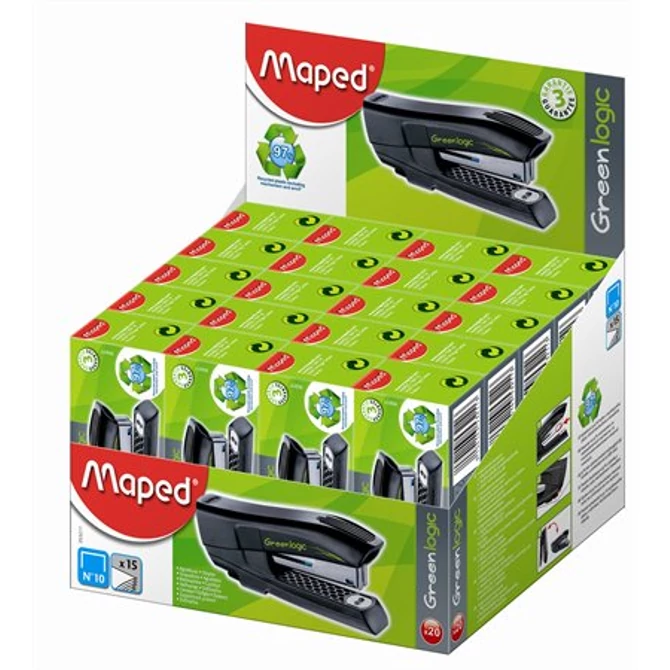 Tűzőgép, No. 10, 15 lap, MAPED 