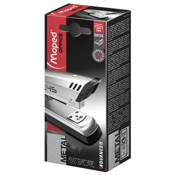 Tűzőgép, 24/6, 26/6, 25 lap, MAPED 