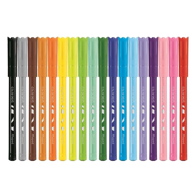 Filctoll készlet, 2 mm, kimosható, MAPED 