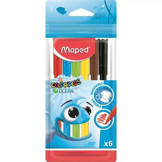 Filctoll készlet, 2 mm, kimosható, MAPED 