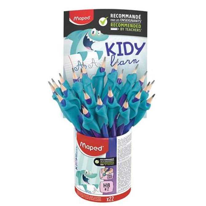 Grafitceruza radírral és ceruzafogóval, ceruzatartó, HB, háromszögletű, MAPED 