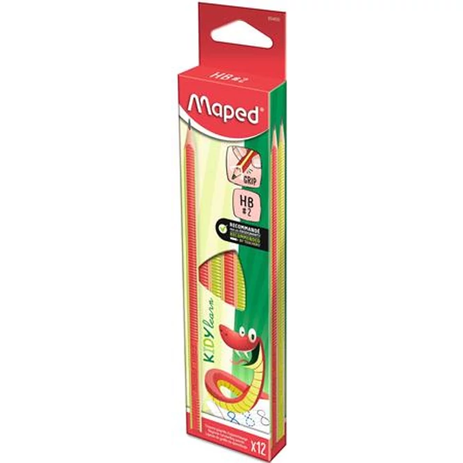 Írástanuló grafitceruza, HB, háromszögletű, MAPED 
