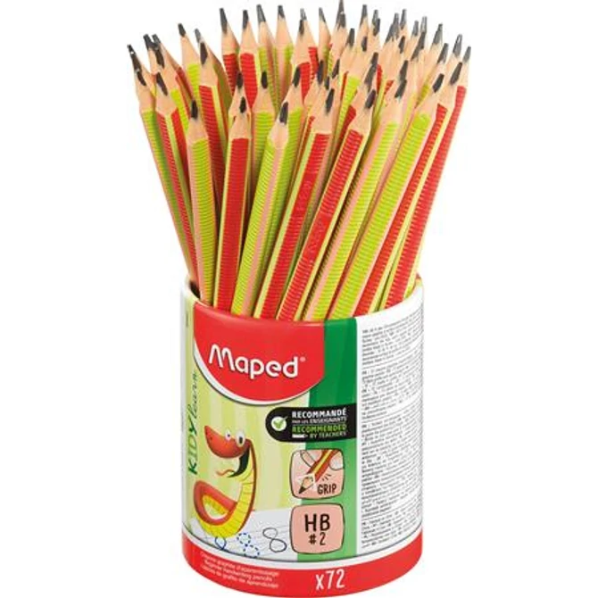 Írástanuló grafitceruza, ceruzatartó, HB, háromszögletű, MAPED 