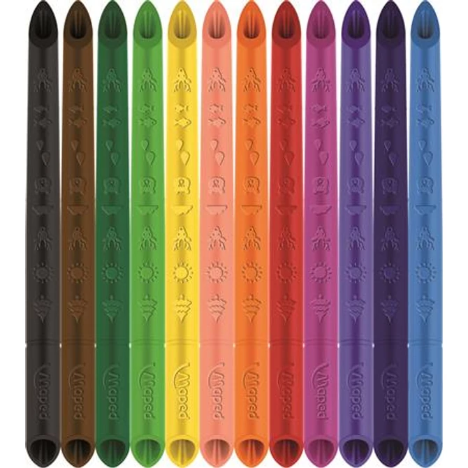 Színes ceruza készlet, háromszögletű, MAPED 