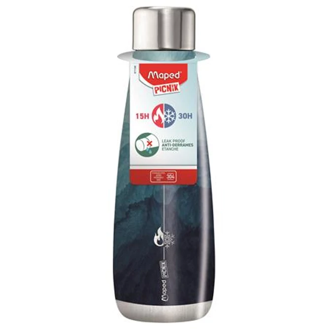 Termosz, duplafalú, 500 ml, rozsdamentes acél, MAPED PICNIK 