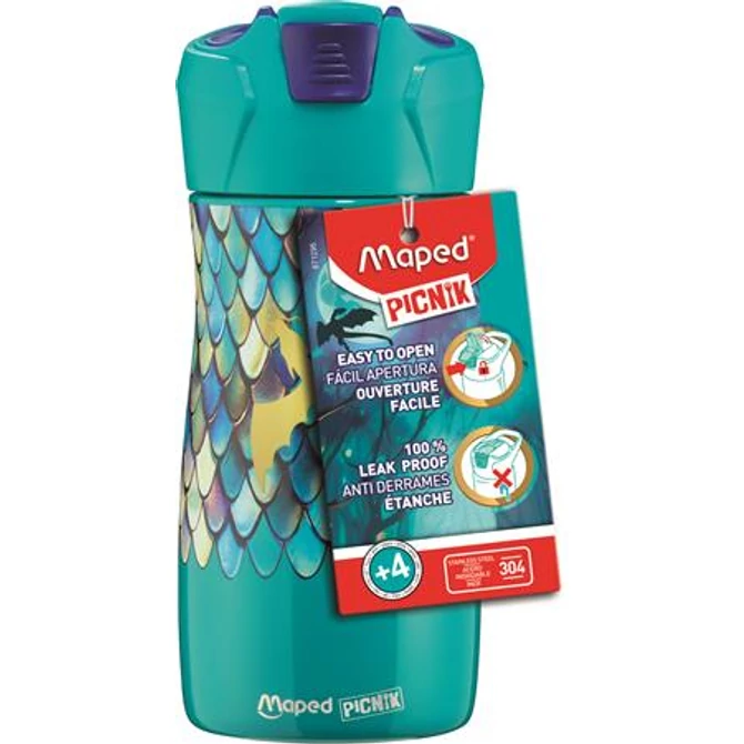 Kulacs, 430 ml, rozsdamentes acél, MAPED PICNIK 