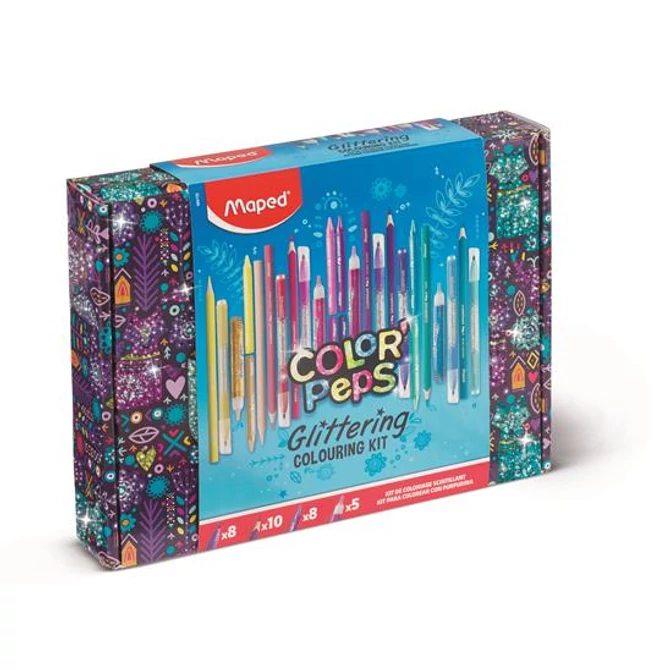 Csillámos színező készlet, MAPED 