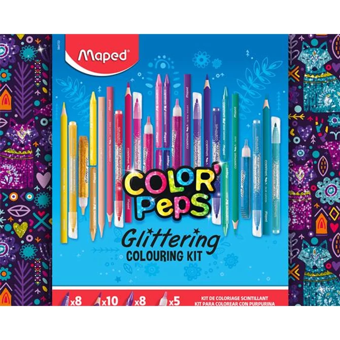 Csillámos színező készlet, MAPED 