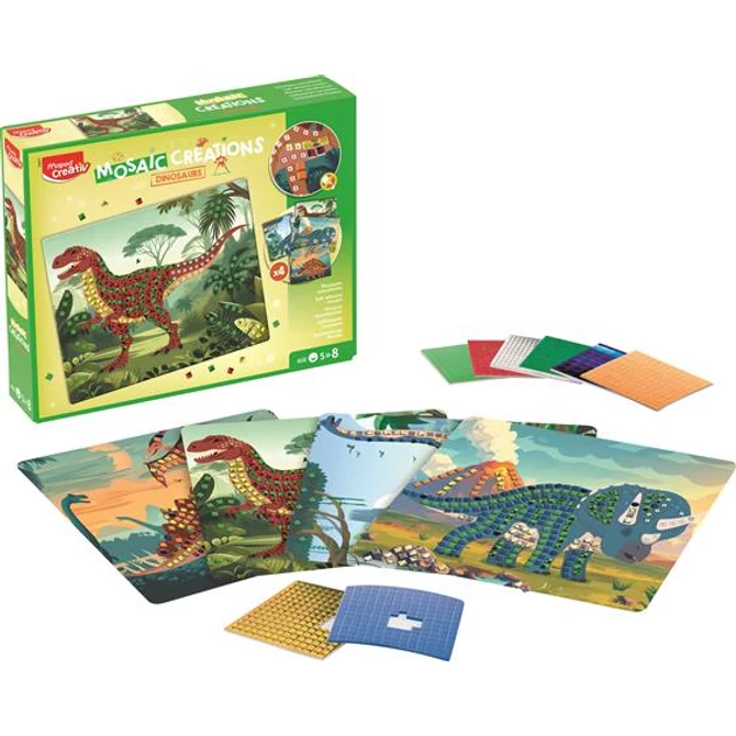 Mozaikos képkészítő, dinoszaurusz, MAPED CREATIV 