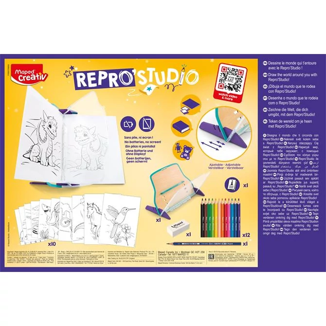 Kreatív rajzkészlet, tükörkép technika, MAPED CREATIV 