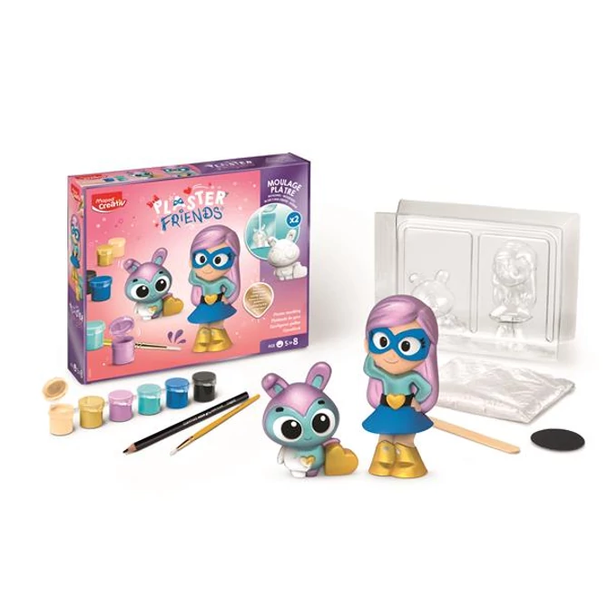 Gipszkiöntő készlet formákkal és festékkel, MAPED CREATIV 