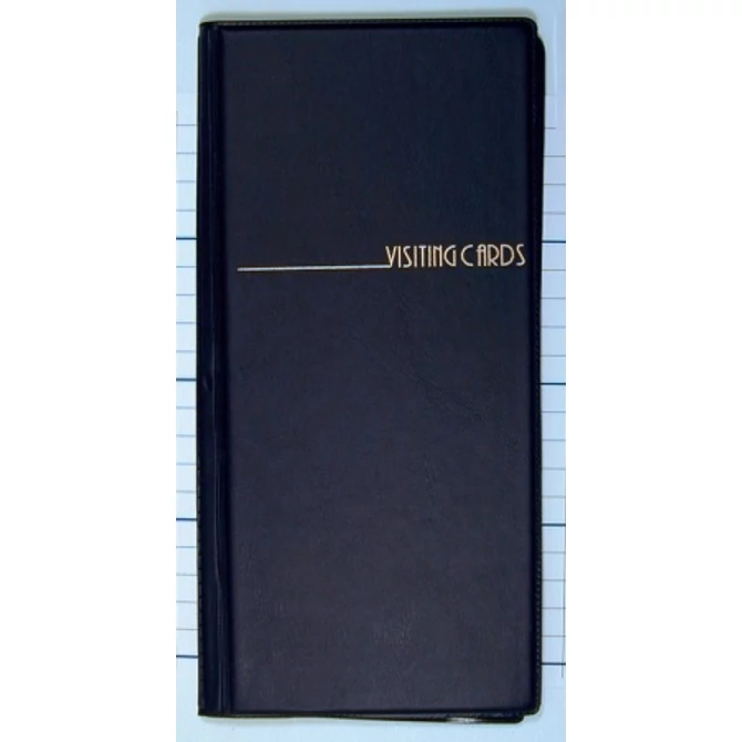 Névjegytartó, 96 db-os, PANTAPLAST, fekete